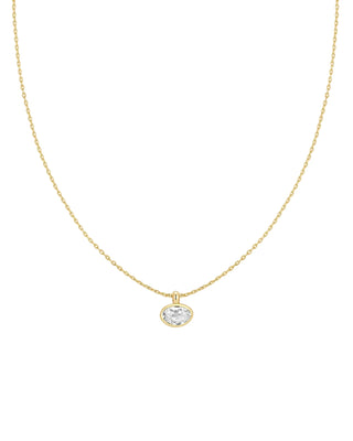 Ania Haie Gold Bezel Organic Pebble Necklace