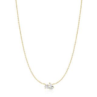 Ania Haie Gold Toi & Moi Necklace