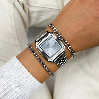 Cluse Gracieuse Watch, Light Blue & Silver Colour CW11904
