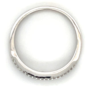 Petite Baguette with Round Collar Diamond Ring