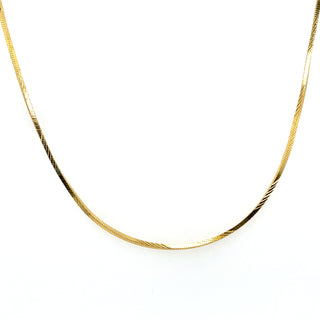 Golden Square Snake Necklace