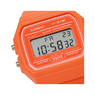 Casio Classic Vibrant Orange Digital Watch