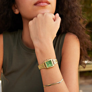 Cluse Gracieuse Petite Watch Steel, Light Green, Gold Colour