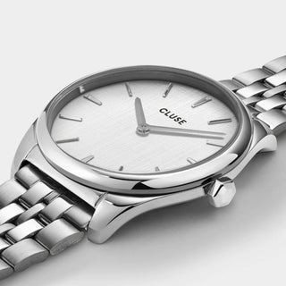 Cluse Féroce Petite Watch Steel, Silver Linen, Silver Colour