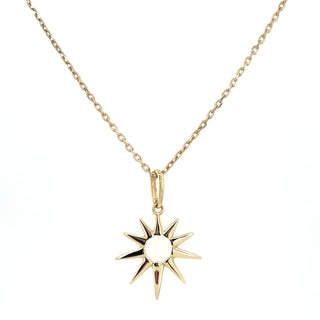 9ct Yellow Gold Sun Necklace