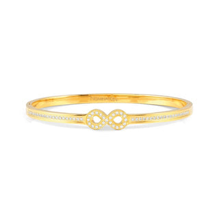 PRETTY BANGLES BRACELET WITH INFINITY SYMBOL GOLD