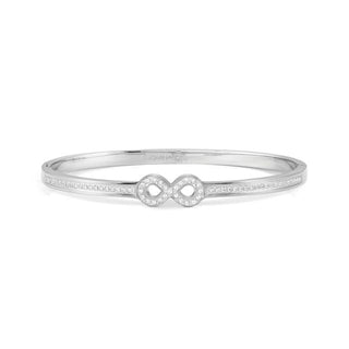 PRETTY BANGLES BRACELET WITH INFINITY SYMBOL SILVER