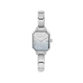 TIME PARIS WATCH, FADE GLITTER LIGHT BLUE-SILVER DIAL