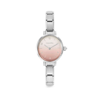 TIME OVAL WATCH, SUNRAY FADE PASTEL PINK