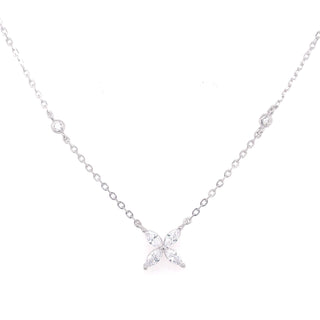 Sterling Silver Kiss Cz Pendant & Earring Bundle