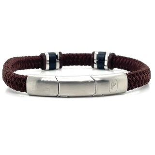 Gents CRIÚ Brown Cotton Bracelet & SECRID Vintage Brown Miniwallet Bundle