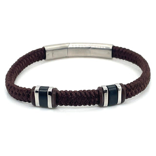 Gents CRIÚ Brown Cotton Bracelet & SECRID Vintage Brown Miniwallet Bundle
