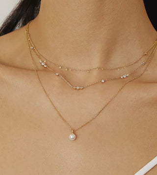 Ania Haie Gold Shell Pearl Drop Pendant Necklace