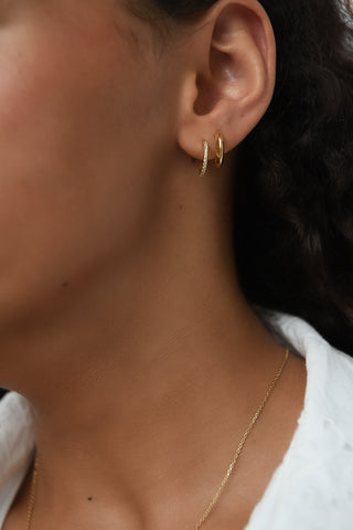 Golden Small Hoop Earrings