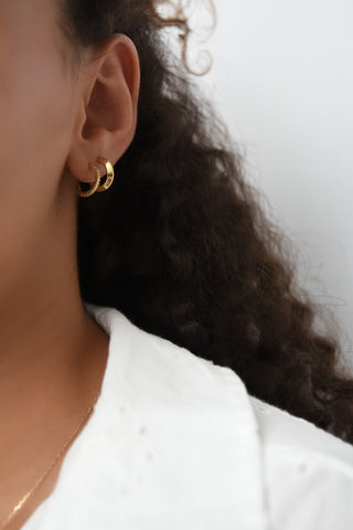 Golden Small Hoop Earrings