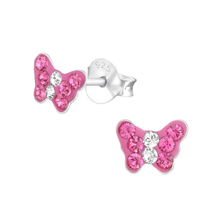 Children’s Fuchsia Pink Butterfly Earrings.