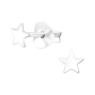 Children’s Sterling Silver Petite Star Earrings