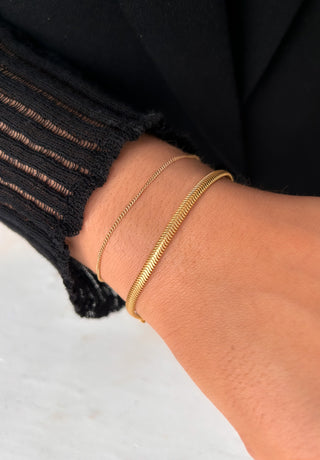 Golden Herringbone Bracelet