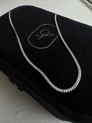 Sterling Silver Gents 2mm Fine Curb Chain