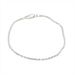 Sterling Silver Rope Necklace & Bracelet Bundle