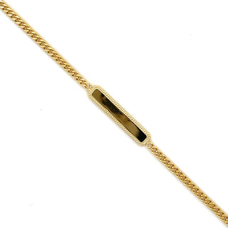 Golden Dusk Engravable Bar Necklace & Bracelet Bundle