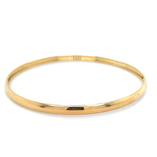 Golden Chunky Link Necklace & Round Bangle Bundle