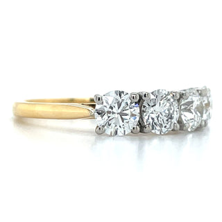 Jasmin - 18ct Yellow Gold 1.62ct Laboratory Grown Four Stone Diamond Ring