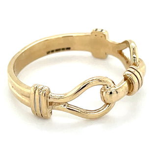 Vintage 9ct Yellow Gold Mariner Ring