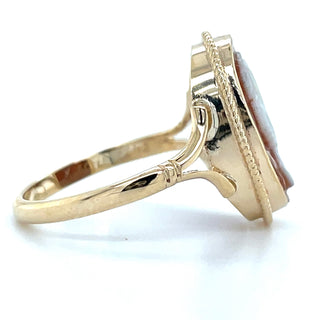 Vintage 9ct Yellow Gold Cameo Ring