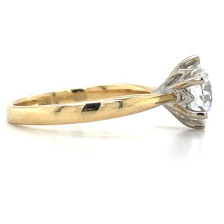 Addie - 18ct Yellow Gold 1.71ct Six Claw Laboratory Grown Solitaire Diamond Engagement Ring