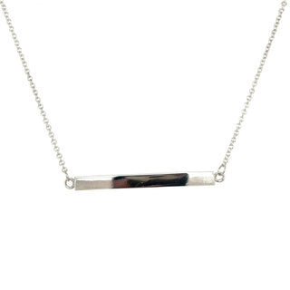 Tadgh Óg Sterling Silver Solid Cuboid Bar Pendant