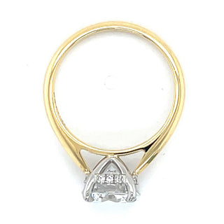 Octavia - 18ct Yellow Gold 2.12ct Laboratory Grown Round Brilliant Solitaire Engagement Ring with Hidden Halo
