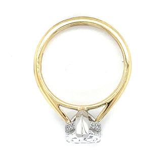 Elvira - 18ct Yellow Gold 2.12ct Laboratory Grown Pear Solitaire Diamond Engagement Ring with Hidden Halo