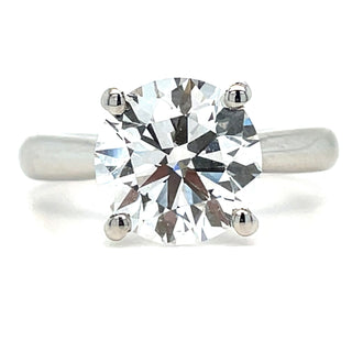Amaris- Platinum 3.05ct Laboratory Grown Round Brilliant Solitaire Engagement Ring
