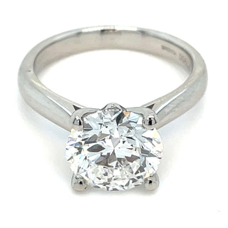 Amaris- Platinum 3.05ct Laboratory Grown Round Brilliant Solitaire Engagement Ring