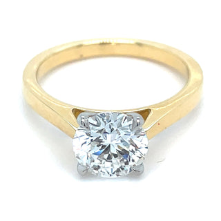 Jane - 18ct Yellow Gold 1.51ct Laboratory Grown Round Brilliant Solitaire Engagement Ring