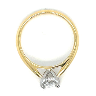 Celia - 18ct Yellow Gold 1.38ct Laboratory Grown Oval Solitaire Engagement Ring with Hidden Halo