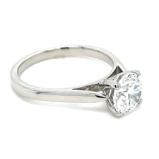 Naoise - Platinum 1.31ct Laboratory Grown Round Solitaire Engagement Ring