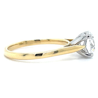 Sienna - 18ct Yellow Gold 1.50ct Round Brilliant Solitaire Laboratory Grown Diamond Engagement Ring with Platinum Head