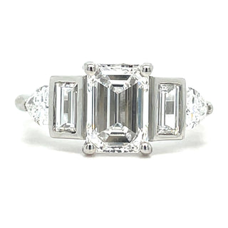 Fallon - Platinum 2.45ct Laboratory Grown Five Stone Engagement Ring