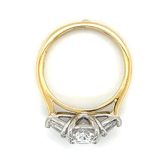 Daniela - 18ct Yellow Gold Laboratory Grown 1.75ct Pear And Oval Three Stone Diamond Ring