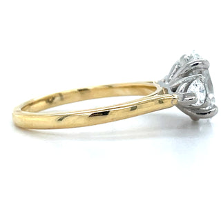 Daniela - 18ct Yellow Gold Laboratory Grown 1.75ct Pear And Oval Three Stone Diamond Ring