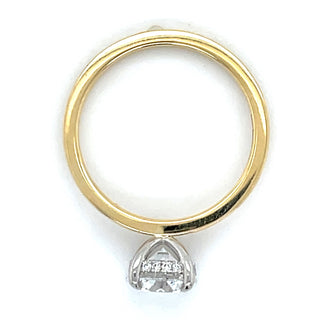 Hailey - 18ct Yellow Gold 1.41ct Laboratory Grown Round Brilliant Solitaire with Hidden Halo