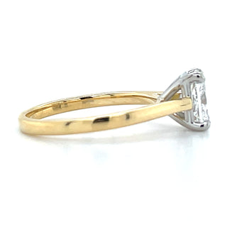 Gabriella - 18ct Yellow Gold 1.05ct Laboratory Grown Solitaire Radiant Diamond Engagement Ring