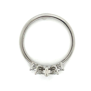 Platinum Laboratory Grown Marquise Diamond Crown Ring