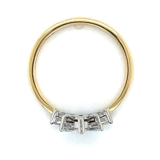 18ct Yellow Gold Laboratory Grown Marquise Diamond Crown Ring