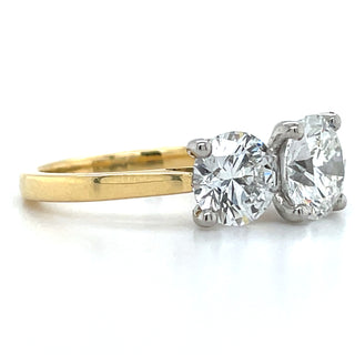 Harriet - 18ct Yellow Gold 3.53ct Laboratory Grown Three Stone Diamond Ring