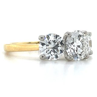 Harriet - 18ct Yellow Gold 2.62ct Laboratory Grown Three Stone Diamond Ring