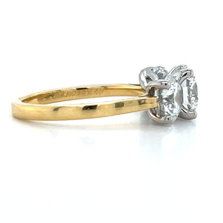 Harriet - 18ct Yellow Gold 2.62ct Laboratory Grown Three Stone Diamond Ring