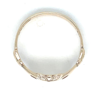 Vintage 9ct Yellow Gold Symbolic Claddagh Ring